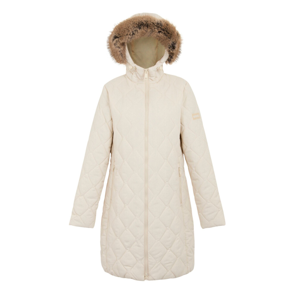 Regatta (16 Uk, Light Vanilla) Womens/Ladies Fritha Iii Insulated Parka White,Multicoloured