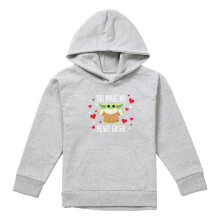 (12-13 Years, Athletic Heather) Star Wars Childrens/Kids You Make My Heart Heather Hoodie