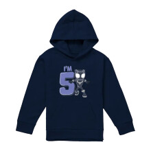 (9-11 Years, Navy) Black Panther Childrens/Kids Cute 5th Birthday Hoodie