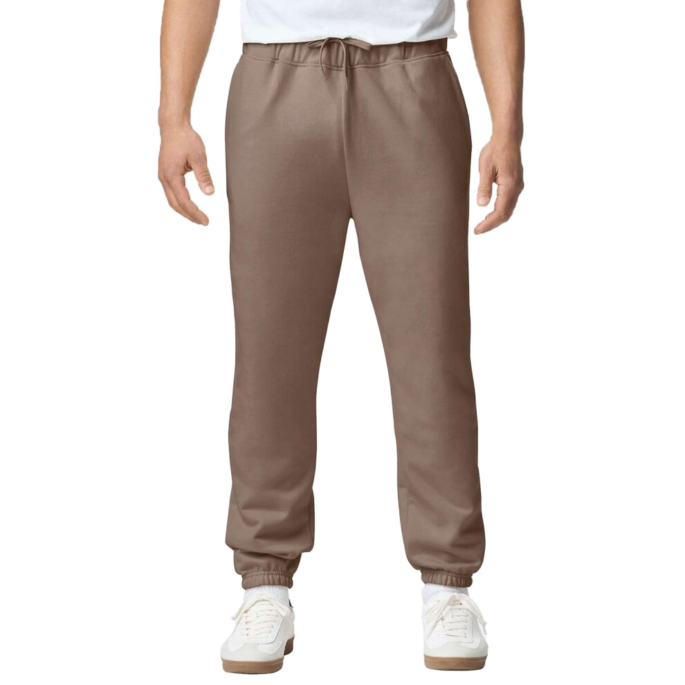 Gildan (Xxl, Savana) Mens Softstyle Midweight Sweatpants Brown