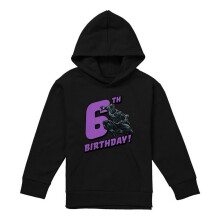 (9-11 Years, Black) Black Panther Childrens/Kids 6th Birthday Hoodie