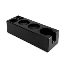 51-58mm ABS Coffee Filter Tamper Holder Coffee Knock Box Espresso Tamper Mat Stand Cafe Tools Coffee Accessories Black