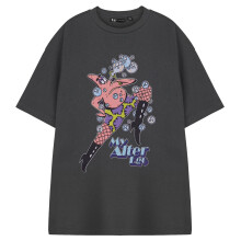 (M, Charcoal) SpongeBob SquarePants Unisex Adult My Alter Ego Short-Sleeved T-Shirt