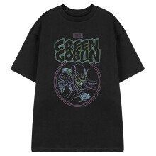 (S, Black) Marvel Mens Green Goblin Short-Sleeved T-Shirt