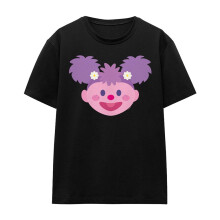 (L, Black) Sesame Street Womens/Ladies Abby Cadabby Kawaii Face T-Shirt