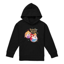 (9-11 Years, Black) Disney Princess Childrens/Kids Royal And Bright Christmas Hoodie