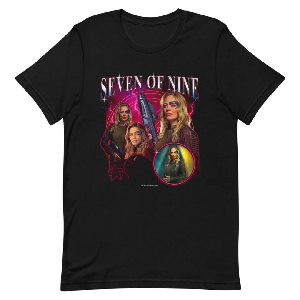 Star Trek (Xxl, Black) Unisex Adult Seven Of Nine T-Shirt