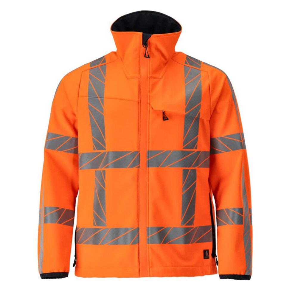 (S, Hi Vis ) Mascot Mens Accelerate Safe Softshell Jacket Orange 5063884787615
