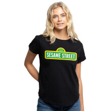 (M, Black) Sesame Street Womens/Ladies Logo T-Shirt