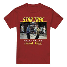 (XXL, Cardinal) Star Trek Mens Amok Time T-Shirt