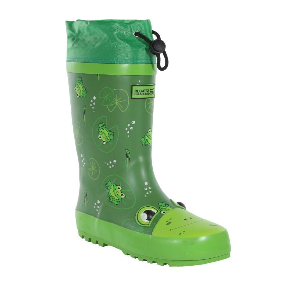Regatta (1 Uk, Frog Green) Childrens/Kids Mudplay Jnr Frog Square Wellington Boots