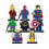 8Pcs Avengers Super Hero Comic Mini Figures Dc Minifigure Gift Fits 2