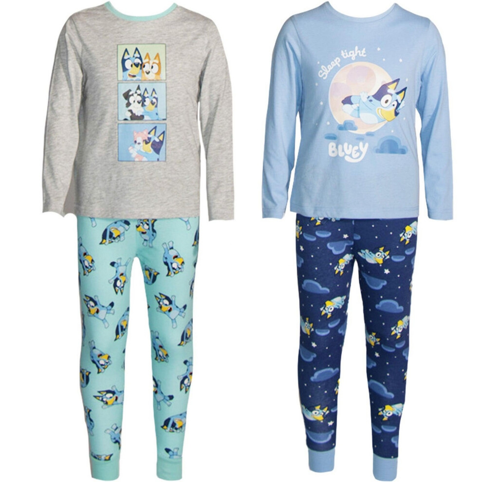 Y (18-24 Months, /Grey) Childrens/Kids Characters Long Pyjama Set Blue