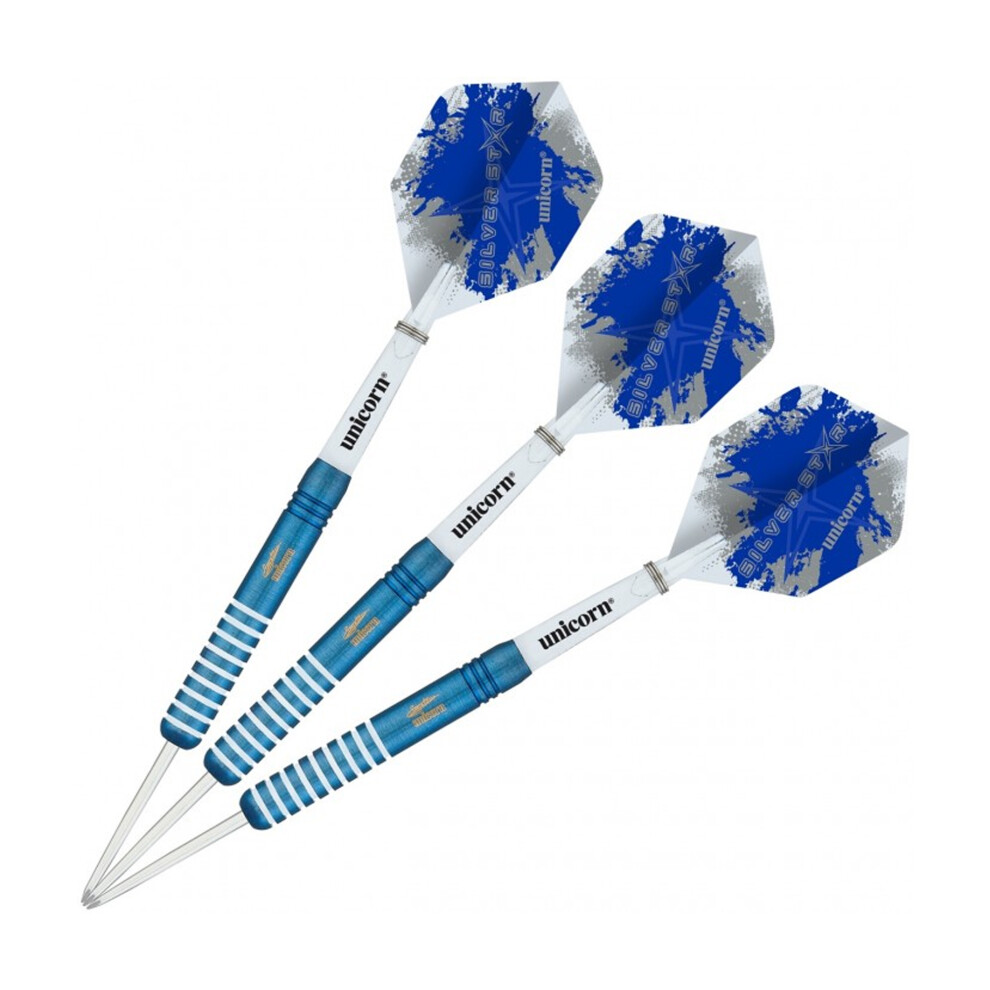 Unicorn (23G, ) Star Tungsten Darts Silver/Blue/White