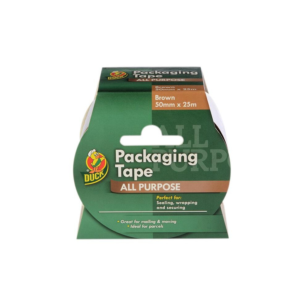 Shurtape Duck Tape Packaging Tape 50Mm X 25M Brown 5063918426251