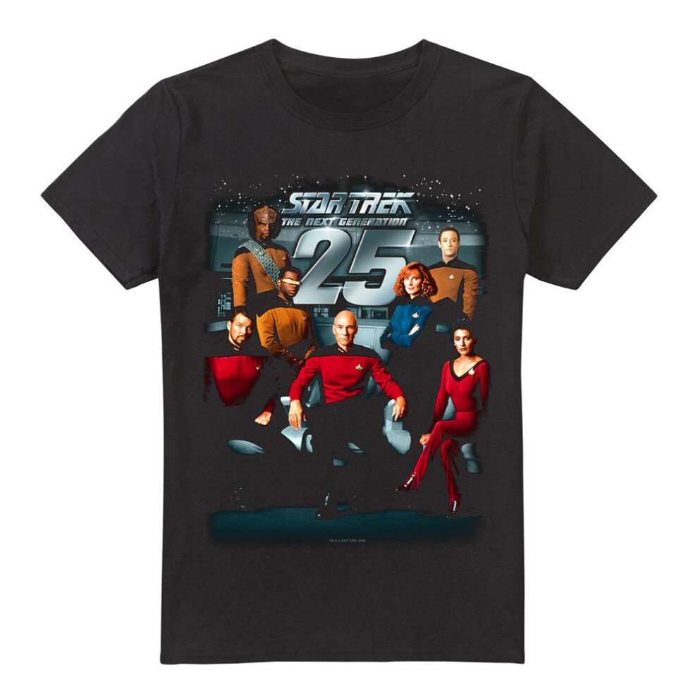 Star Trek (4Xl, ) Mens 25Th Anniversary T-Shirt Black