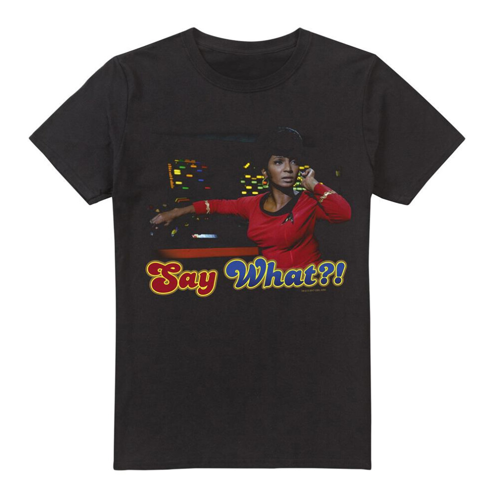 Star Trek (4Xl, Black) Mens Say What T-Shirt