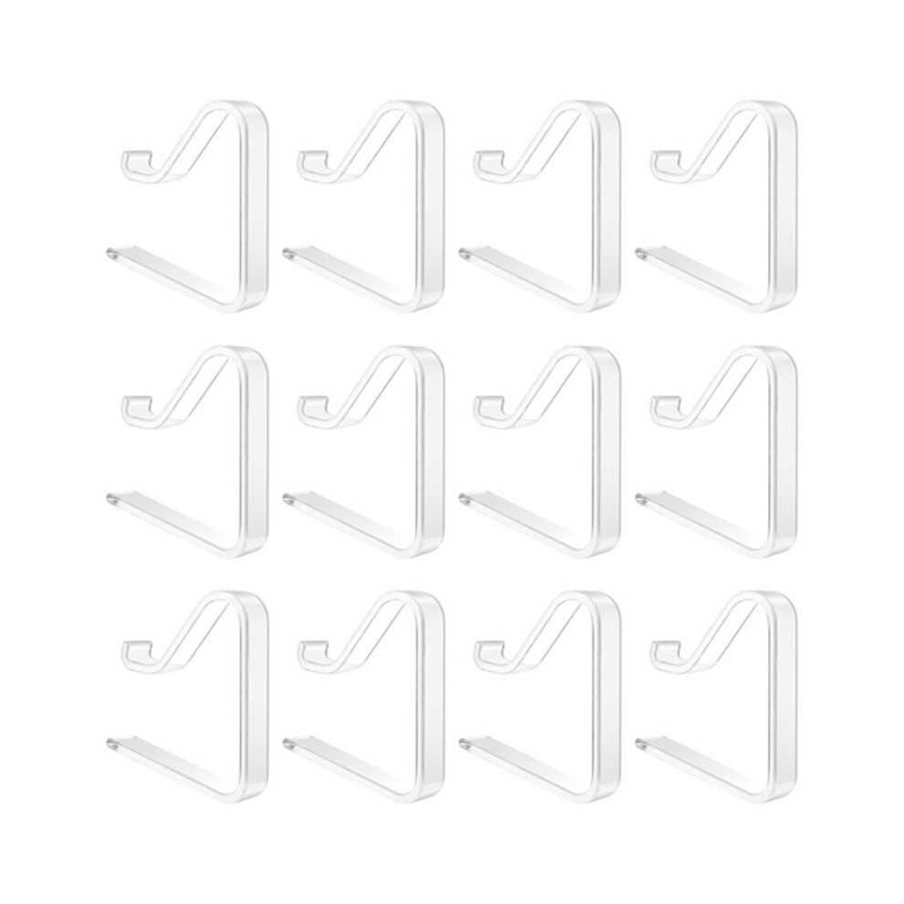 12 Pieces Transparent Tablecloth Clips, Table Cloth Clips,Windproof Table Cover Holder Clamps.table Cloth Holder A 4712203281280