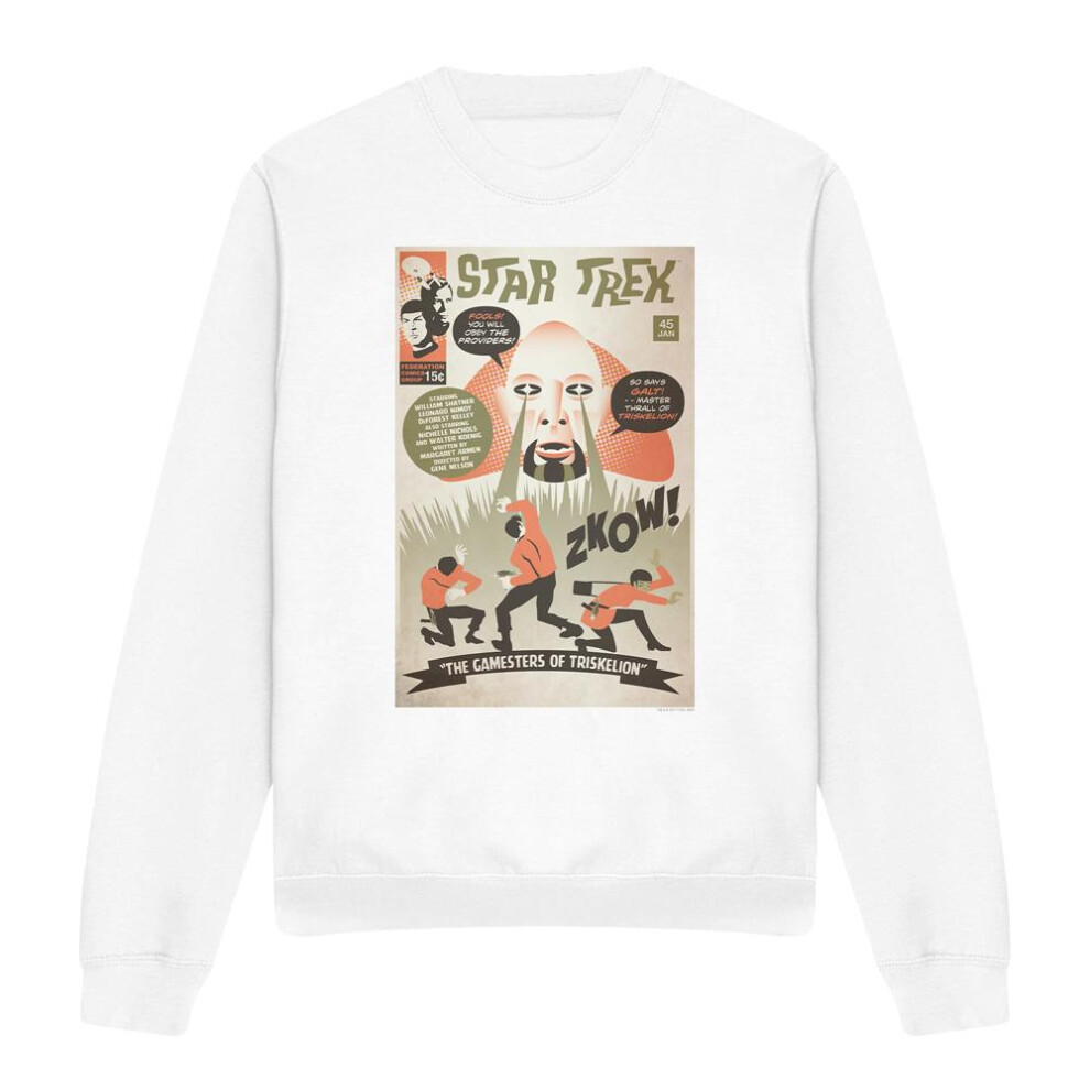 Star Trek (Xxl, ) Unisex Adult The Original Series Episode 45 Sweatshirt White