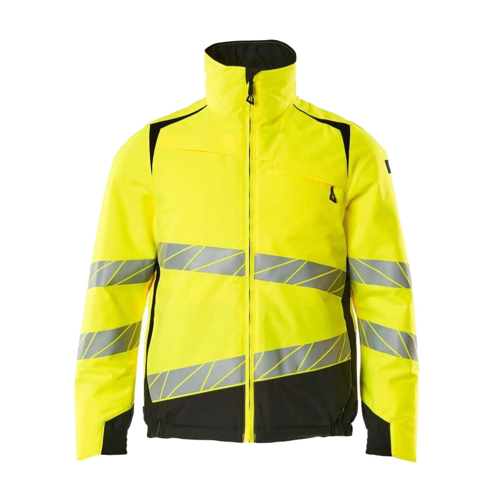 (Xs, Hi Vis Yellow/Black) Mascot Mens Accelerate Safe Hi-Vis Winter Jacket Black 5063884153120