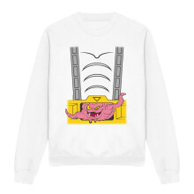 (XXL, White) Teenage Mutant Ninja Turtles Unisex Adult Krang Suit Sweatshirt