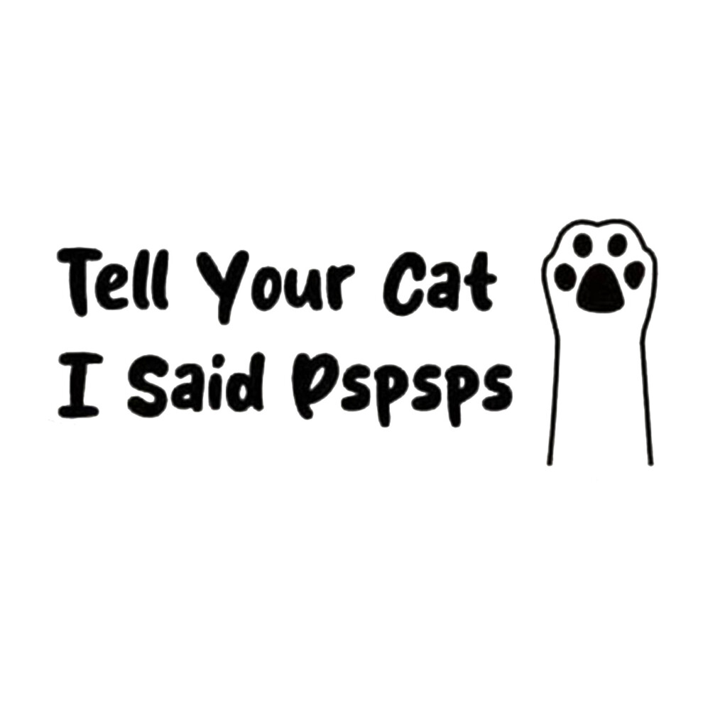 Removable Cats Paws Decal Sticker Waterproof 23Cm X 9Cm For Vehicle Window Black 7754004723269