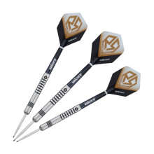 (24g, Silver/Black/Sand) Unicorn Rose Smith Tungsten Darts