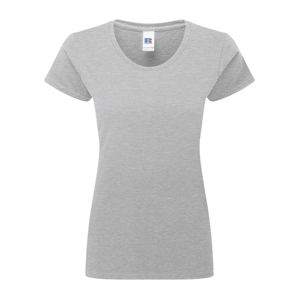 Russell (Xl, Light Oxford) Womens/Ladies Authentic Classic T-Shirt