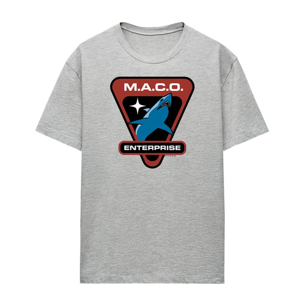 Star Trek (M, Athletic Heather) Womens/Ladies Maco Patch T-Shirt Multicoloured