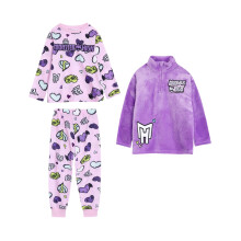 (5-6 Years, Multicoloured) Monster High Girls Long-Sleeved Long Pyjama Set (Pack of 3)