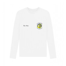 (M, White) Rick And Morty Unisex Adult Nobody Exists Long-Sleeved T-Shirt