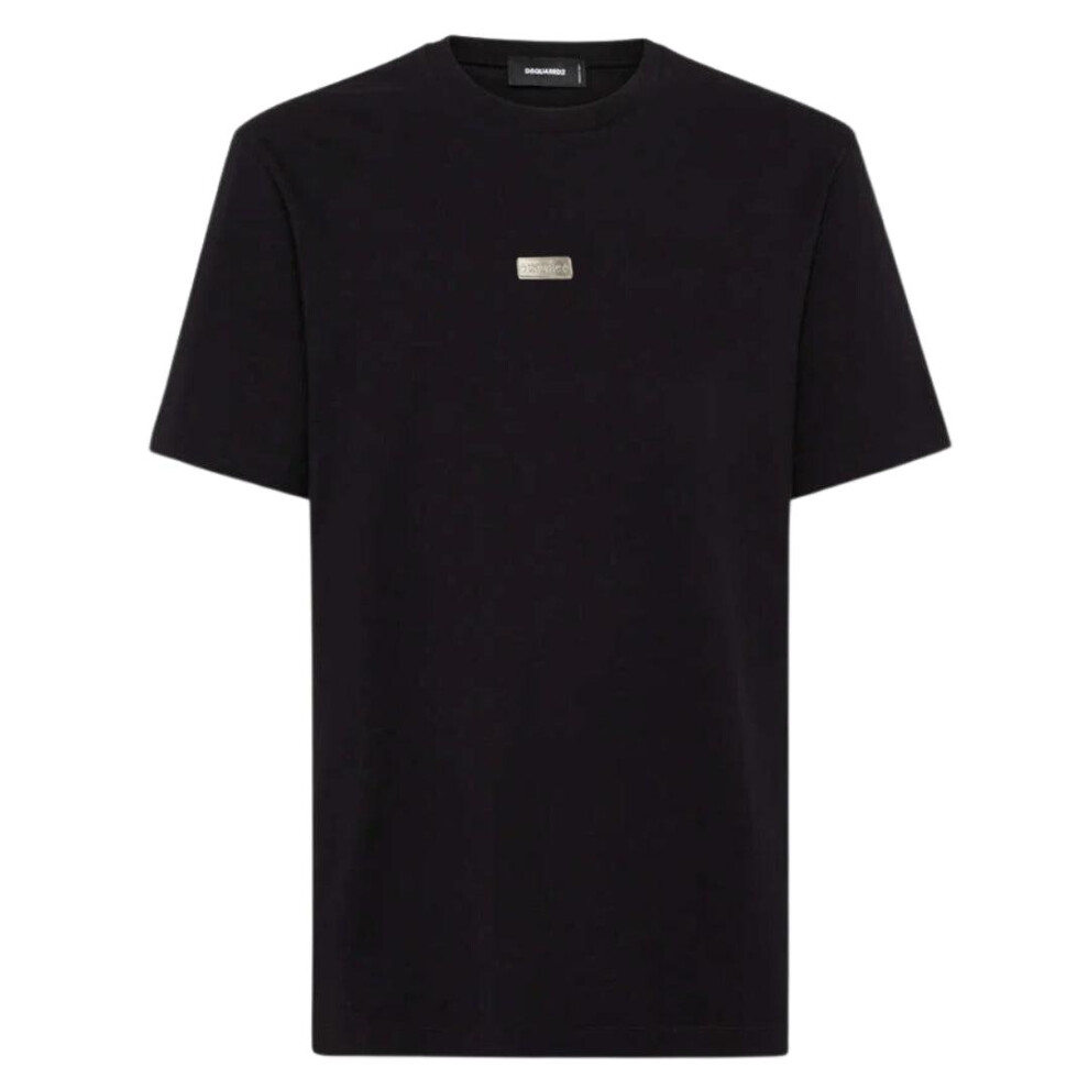 Dsquared2 (L, ) Mens Metal Logo T-Shirt Black