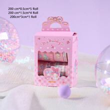 (My Melody)10 rollos Sanrio Kuromi Cinnamoroll Washi cinta adhesiva bronceadora hágalo usted mismo álbumes de recortes