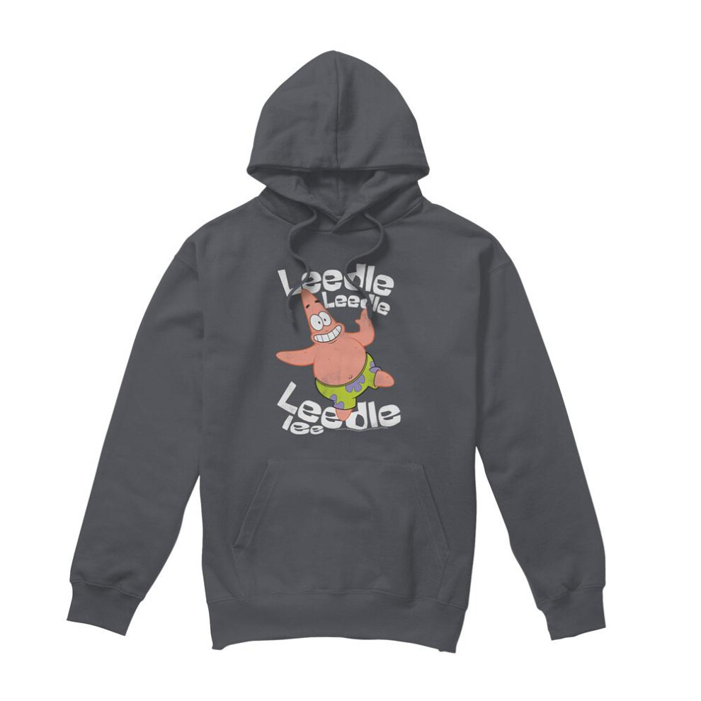 Spongebob Squarepants (Xl, Charcoal) Mens Singing Patrick Star Hoodie Multicoloured