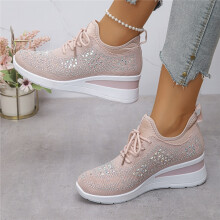 (Pink, 38) Damesmode sneakers