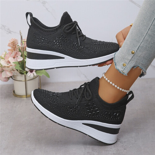 (Black, 37) Women's Fashion Sneakers