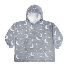 (3-7 Years, Grey) Brand Lab Childrens/Kids Glow In The Dark Oversized Hoodie Blanket