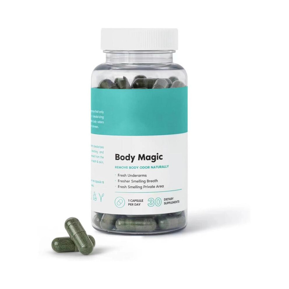 (1pcs) Chlorophyll Capsules,Detox,Digestion,Gut Health,Skin Support,and Oily Skin - 30 Vegan Capsules