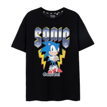 (XL, Black) Sonic The Hedgehog Mens Game On! Short-Sleeved T-Shirt