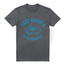 (XL, Charcoal) Star Trek Mens Deep Space 9 Athletic T-Shirt