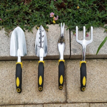 (4pcs) 4/5 piece garden tool set garden shovel transplanting spatula hand rake weeder garden fork pruning shears for planting weeding