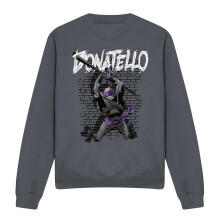 (XL, Charcoal) Teenage Mutant Ninja Turtles Unisex Adult Donatello Sweatshirt