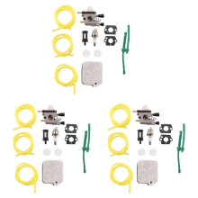 3X BG55 Carburetor for BG45 BG65 BG85 Leaf Blower Zama C1Q-S68 C1Q-S68G with Air Filter Tune Kit