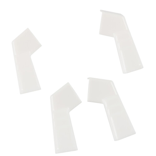 Campers Accessory Weather Resistant Campers RVs Gutter Spouts Plastic Constructi White