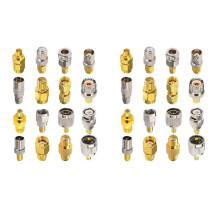 2X 16 Connecteurs SMA de Type Kits D'Adaptateur SMA SMA Vers MCX/TV/F/N/BNC/UHF/RP-SMA Connecteur de Test Plaqué Or Nickelé de Type Droit