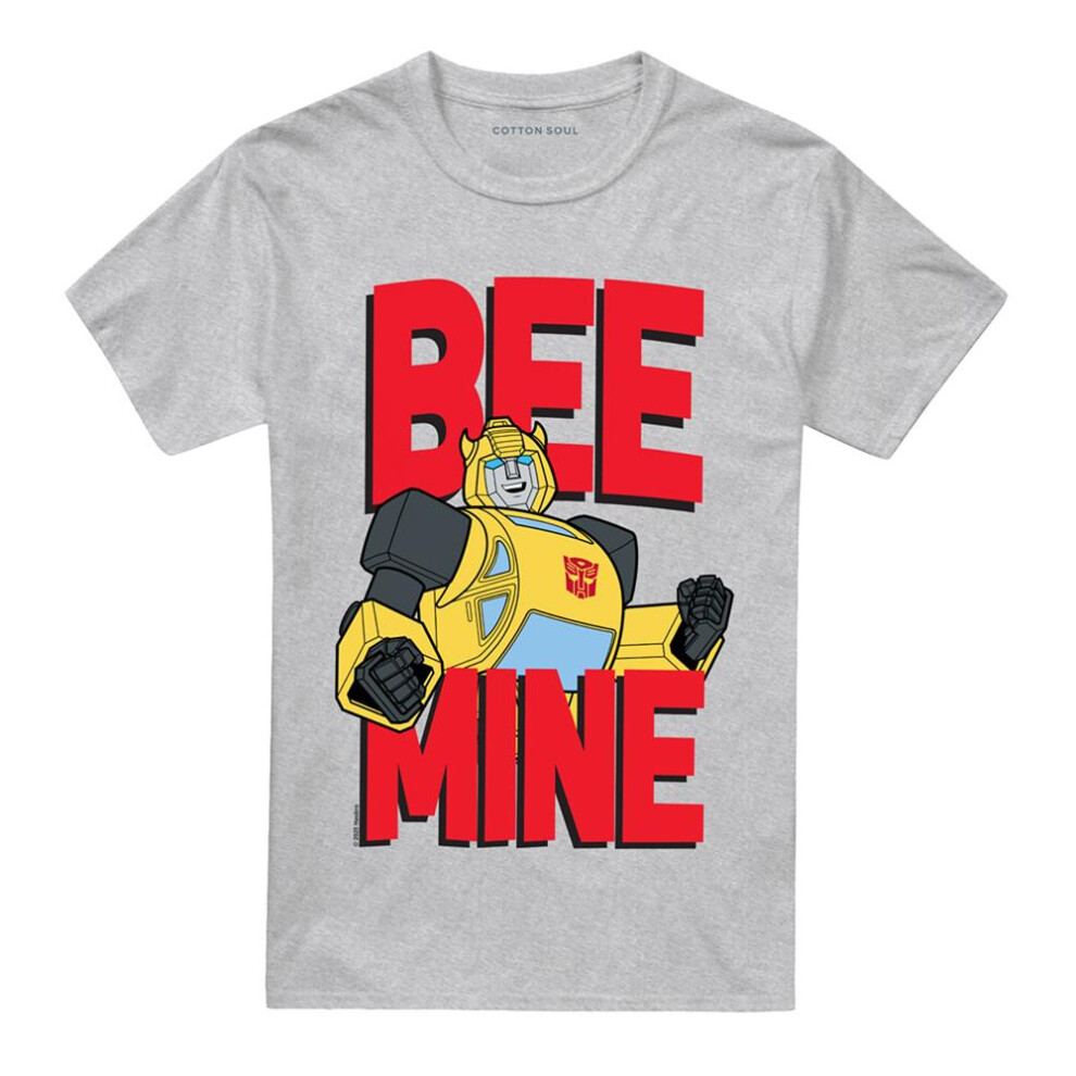 Transformers (5Xl, Sport Heather) Mens Bee Mine Bumblebee T-Shirt