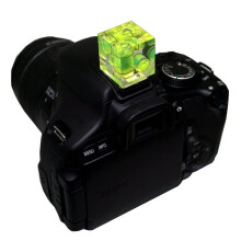 2X Spirit Level Hot Shoe Camera Level 3 Axis Bubble Spirit Level for Digital and Film Cameras