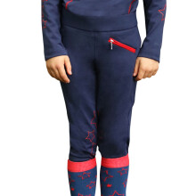 (7-8 Years, Navy/Red) HyPERFORMANCE Childrens/Kids Stella Riding Tights