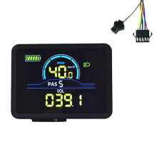 P5C Medidor de Pantalla LCD para Bicicleta Eléctrica 24V-60V Ebike Pantalla Inteligente IP67 UART Medidor de Pantalla LCD Colorido SM 5+2PIN