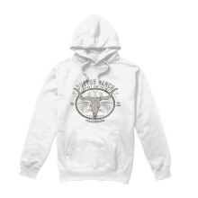 (XXL, White) Yellowstone Mens Dutton Ranch Hoodie